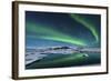 The Northern Lights Dance over the Glacier Lagoon in Iceland-null-Framed Photographic Print