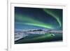 The Northern Lights Dance over the Glacier Lagoon in Iceland-null-Framed Photographic Print