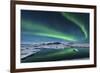 The Northern Lights Dance over the Glacier Lagoon in Iceland-null-Framed Photographic Print