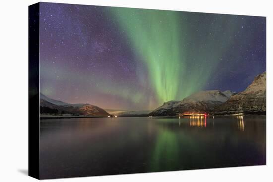 The Northern Lights Illuminates the Icy Sea, Troms-Roberto Moiola-Stretched Canvas