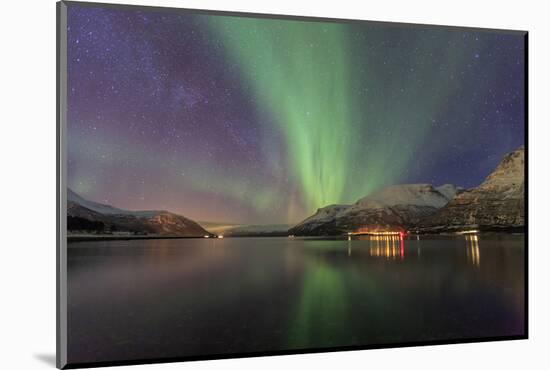 The Northern Lights Illuminates the Icy Sea, Troms-Roberto Moiola-Mounted Photographic Print