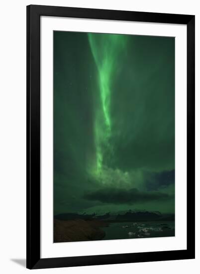 The Northern Lights, Jokulsarlon, South Iceland, Iceland, Polar Regions-Ben Pipe-Framed Photographic Print