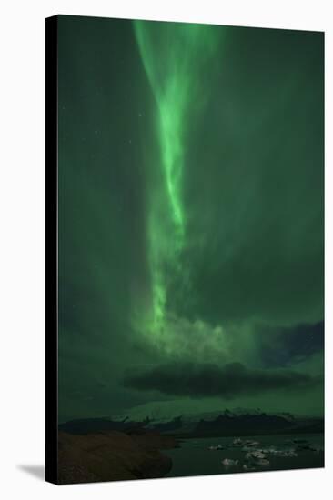 The Northern Lights, Jokulsarlon, South Iceland, Iceland, Polar Regions-Ben Pipe-Stretched Canvas