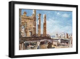 The Northern Portico of the Erechtheum-John Fulleylove-Framed Giclee Print