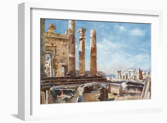 The Northern Portico of the Erechtheum-John Fulleylove-Framed Giclee Print