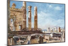 The Northern Portico of the Erechtheum-John Fulleylove-Mounted Giclee Print