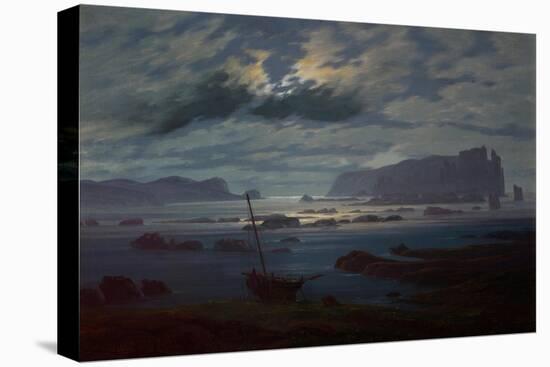 The Northern Sea in Moonlight, 1823-24-Caspar David Friedrich-Stretched Canvas