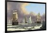 The Northern Whale Fishery: the "Swan" and "Isabella", C. 1840-John Of Hull Ward-Framed Giclee Print