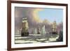 The Northern Whale Fishery: the "Swan" and "Isabella", C. 1840-John Of Hull Ward-Framed Giclee Print