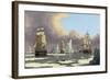 The Northern Whale Fishery: the "Swan" and "Isabella", C. 1840-John Of Hull Ward-Framed Giclee Print
