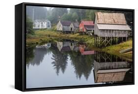 The Norwegian Fishing Town of Petersburg, Southeast Alaska, United States of America, North America-Michael Nolan-Framed Stretched Canvas