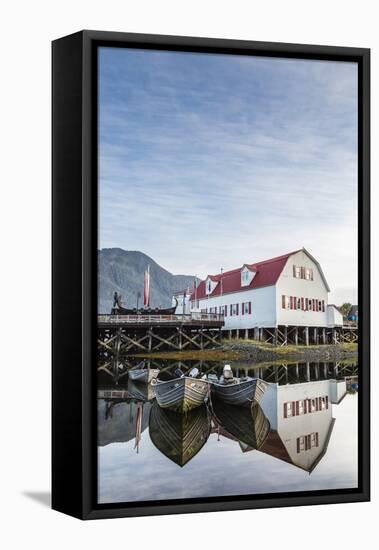 The Norwegian Fishing Town of Petersburg, Southeast Alaska, Usa-Michael Nolan-Framed Stretched Canvas