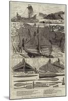 The Norwegian Viking Ship Discovered Near Sandefjord, Norway-null-Mounted Giclee Print