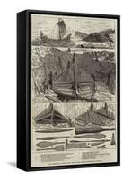 The Norwegian Viking Ship Discovered Near Sandefjord, Norway-null-Framed Stretched Canvas