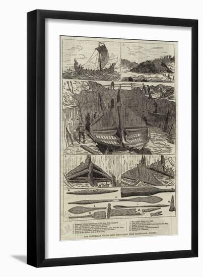The Norwegian Viking Ship Discovered Near Sandefjord, Norway-null-Framed Giclee Print