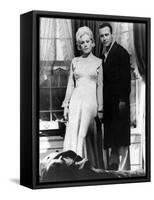 THE NOTORIOUS LANDLADY, 1961 DIRECETD BY RICHARD QUINE, script Blake Edwards, Kim Novak and Jack Le-null-Framed Stretched Canvas