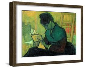 The Novel Reader, 1888-Vincent van Gogh-Framed Giclee Print