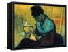 The Novel Reader (Une Liseuse De Romans), Arles, November 1888-Vincent van Gogh-Framed Stretched Canvas