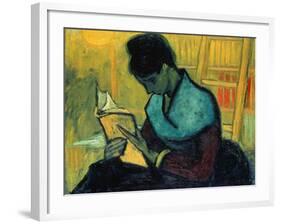 The Novel Reader (Une Liseuse De Romans), Arles, November 1888-Vincent van Gogh-Framed Giclee Print