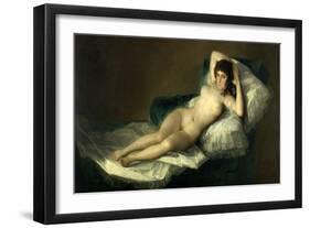 The Nude Maja, 1795-1800, Spanish School-Francisco de Goya-Framed Giclee Print