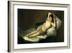 The Nude Maja, 1795-1800, Spanish School-Francisco de Goya-Framed Giclee Print