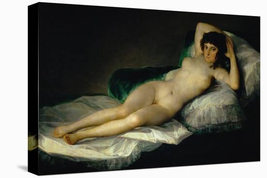 The Nude Maja, circa 1800-Francisco de Goya-Stretched Canvas