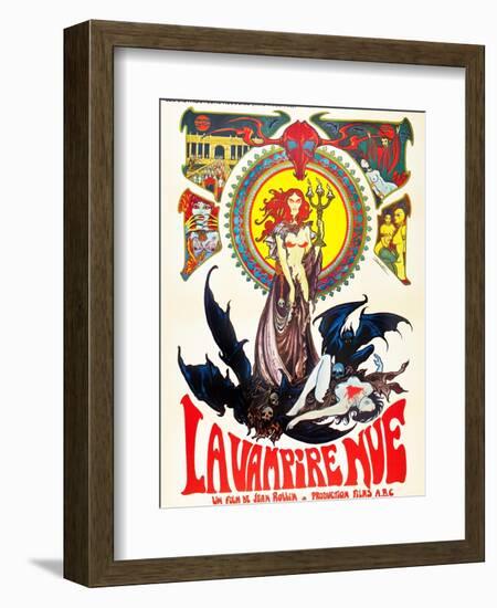 The Nude Vampire, (aka La Nue Vampire), 1970-null-Framed Art Print