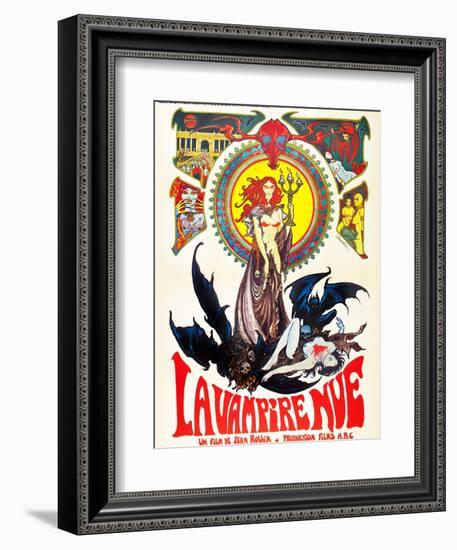 The Nude Vampire, (aka La Nue Vampire), 1970-null-Framed Art Print