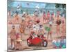 The Nudist Beach-Peter Adderley-Mounted Art Print