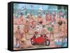 The Nudist Beach-Peter Adderley-Framed Stretched Canvas