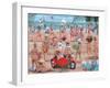 The Nudist Beach-Peter Adderley-Framed Art Print