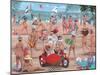 The Nudist Beach-Peter Adderley-Mounted Art Print