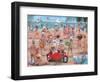 The Nudist Beach-Peter Adderley-Framed Art Print