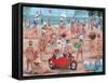The Nudist Beach-Peter Adderley-Framed Stretched Canvas