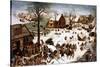 The Numbering at Bethlehem, 1566-Pieter Bruegel the Elder-Stretched Canvas