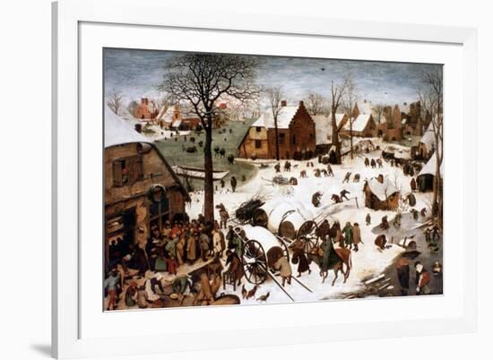 The Numbering at Bethlehem, 1566-Pieter Bruegel the Elder-Framed Giclee Print