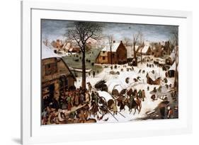 The Numbering at Bethlehem, 1566-Pieter Bruegel the Elder-Framed Giclee Print