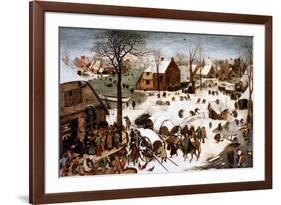 The Numbering at Bethlehem, 1566-Pieter Bruegel the Elder-Framed Giclee Print