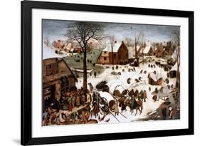 The Numbering at Bethlehem, 1566-Pieter Bruegel the Elder-Framed Giclee Print