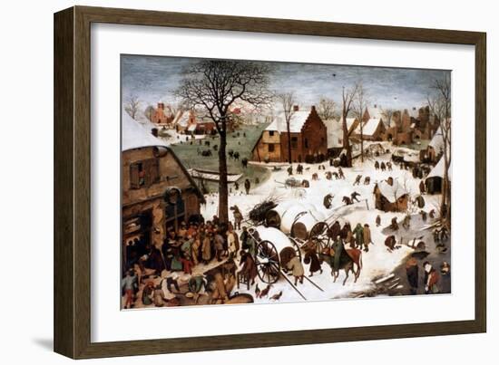 The Numbering at Bethlehem, 1566-Pieter Bruegel the Elder-Framed Giclee Print