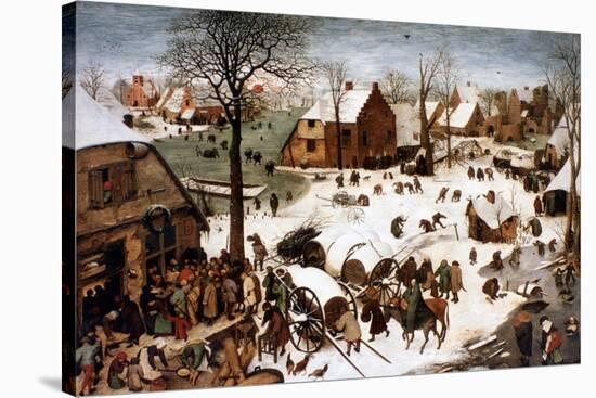 The Numbering at Bethlehem, 1566-Pieter Bruegel the Elder-Stretched Canvas