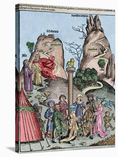 The Nuremberg Chronicle-Hartmann Schedel-Stretched Canvas