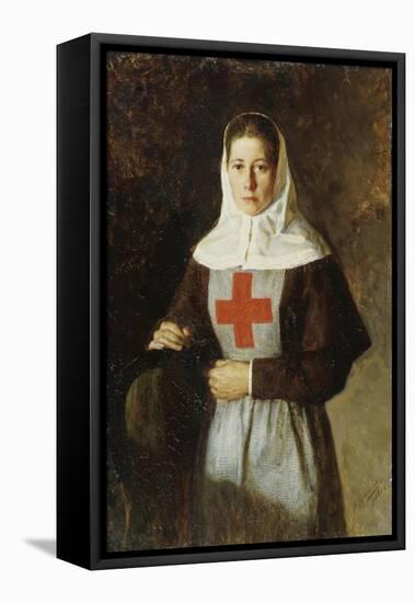 The Nurse-Nikolai Alexandrovich Yaroshenko-Framed Stretched Canvas