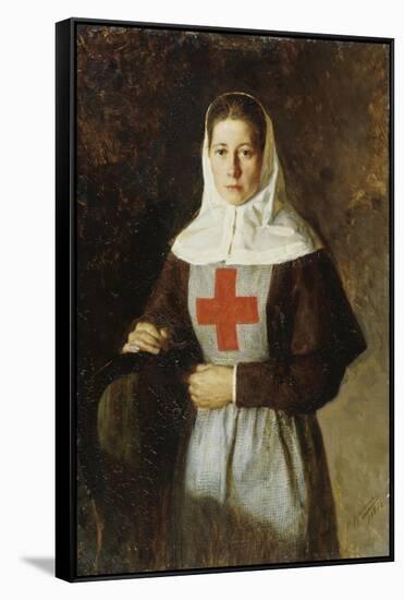 The Nurse-Nikolai Alexandrovich Yaroshenko-Framed Stretched Canvas