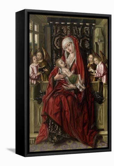 The Nursing Madonna, Ca. 1490-Maestro De Los Luna-Framed Stretched Canvas