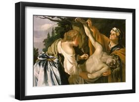 The Nursing of Saint Sebastian, 1622-Theodore van Baburen-Framed Giclee Print