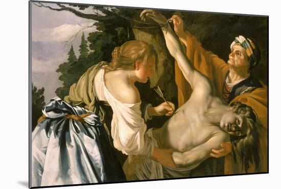 The Nursing of Saint Sebastian, 1622-Theodore van Baburen-Mounted Giclee Print