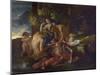 The Nurture of Bacchus, C.1628-29 (Oil on Canvas)-Nicolas Poussin-Mounted Giclee Print