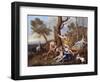 The Nurture of Jupiter, Mid-1630s-Nicolas Poussin-Framed Giclee Print