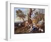 The Nurture of Jupiter, Mid-1630s-Nicolas Poussin-Framed Giclee Print